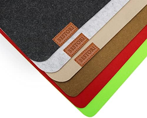 Felt Place Mats Sets of 6, Felt Placemat Coaster Cutlery Bag,Heat