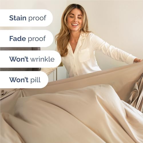 Full Size 4 Piece Sheet Set - Comfy Breathable & Cooling Sheets