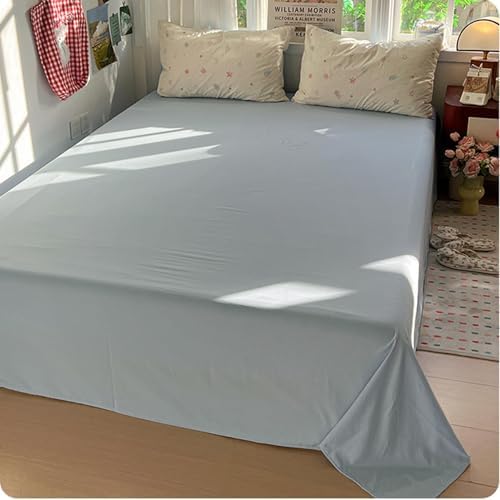 Washed Cotton Bedding Duvet Cover Set, Fresh Floral Bedding 4 Pcs Set