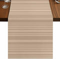 Beige Tan Table Runner 108 Inch Long Dresser Scarves Linen