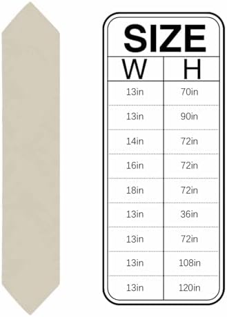 Ivory White Table Runner Linen Burlap Table Runner 72 Inches Long