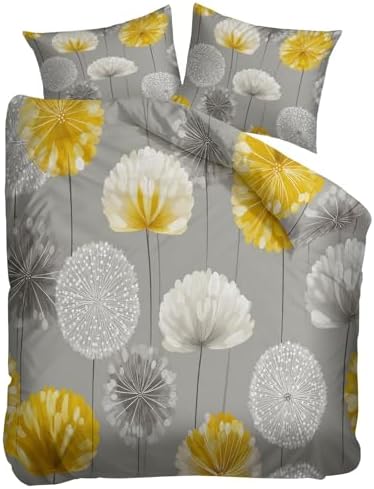 King Duvet Cover Set Minimalist Botanical Lines Bedding Set Digital