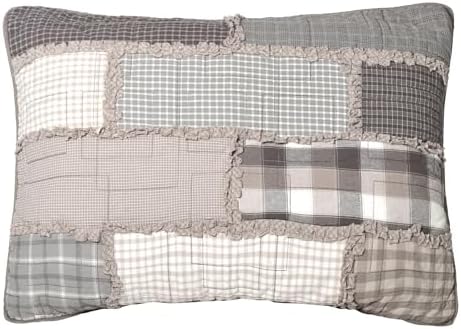 Donna Sharp Smoky Cobblestone Cotton Queen Quilt Set, 90" x 90"