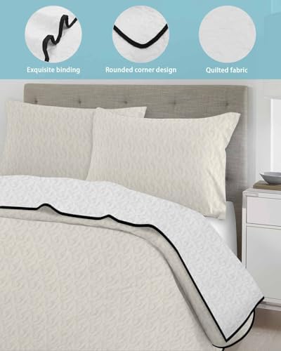 68x98in Quilt Bedding Set Pure Color Rice Breathable Summer Cooling