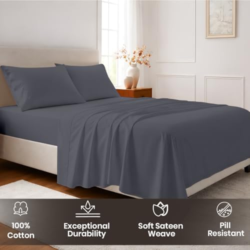 SGI bedding 100% Egyptian Cotton Sheets King Size – Cooling Sheets