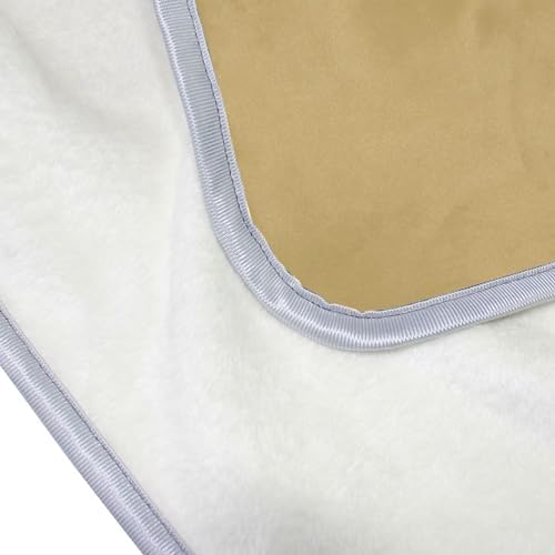 Khaki Plush Throw Blankets for Bed Couch and Living Room Suitable