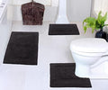 Home Weavers Classy Bathmat 100% Cotton Bathroom Rug Set, Washable