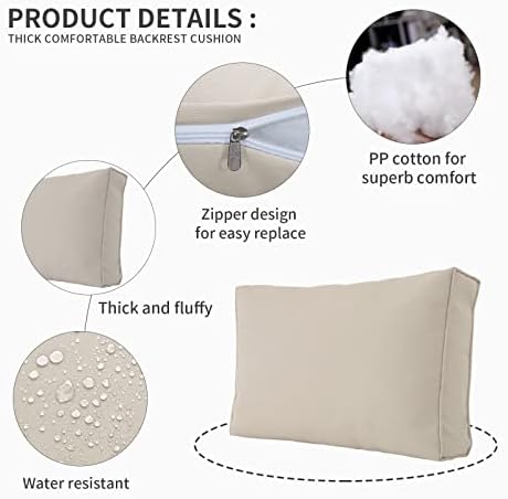 Valita Outdoor Furniture Replacement Cushions, Fits 6-seat Sectional