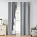 Central Park Dark Grey Pinch Pleat Blackout Curtain with Hooks