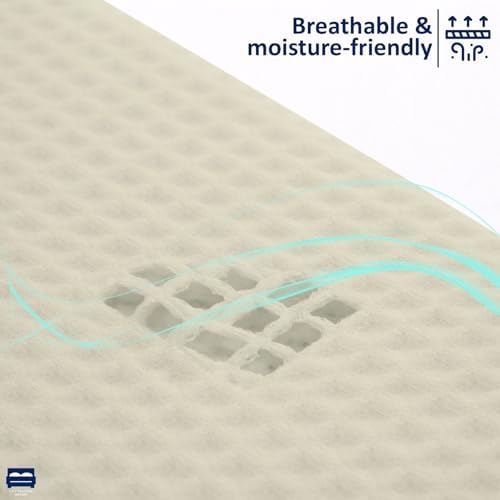 Cottingon 100% Cotton Queen Waffle Weave Blanket - Cooling Lightweight