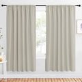 NICETOWN 2 Panels Blackout Curtains, Rod Pocket Window Curtains Room