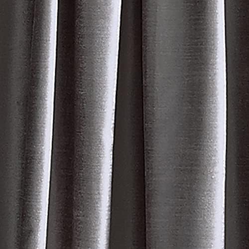 DKNY Curtains Modern Knotted Velvet Lined Curtain Panel Pair, 108"