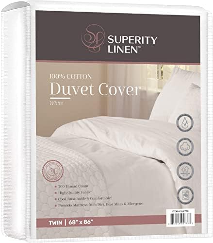 Superity Luxurious Hotel Quality Twin Size Duvet Cover – 100% Soft and