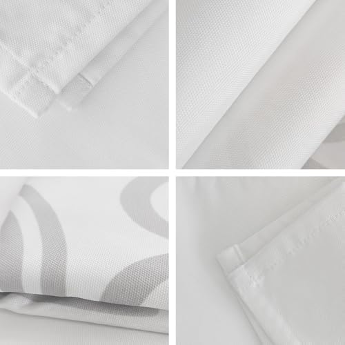 Rustic Beige Striped Table Runners 108 Inches Long, Cotton Linen