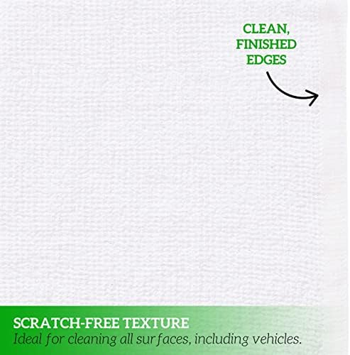 GREEN LIFESTYLE Cotton Wash Cloths 14" x 17" 50 Pack - Cleaning Rags