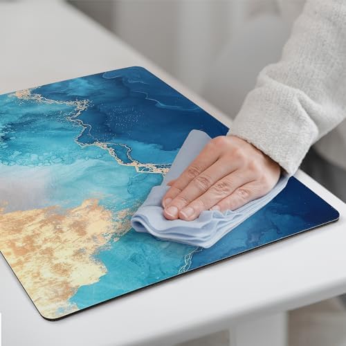 fanquare Cork Placemats and Coasters Set of 4 with Marble Pattern
