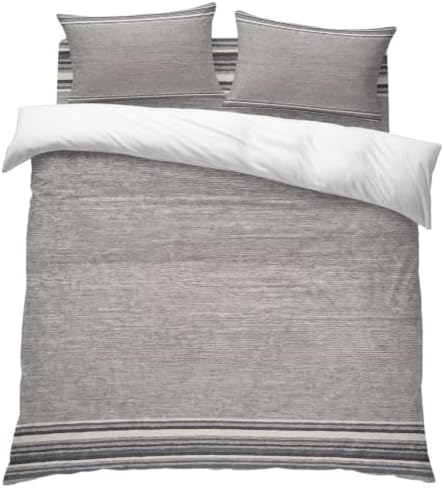 Neutral Light Gray Duvet Cover Set-4 Pieces Cal King Bedding Sets