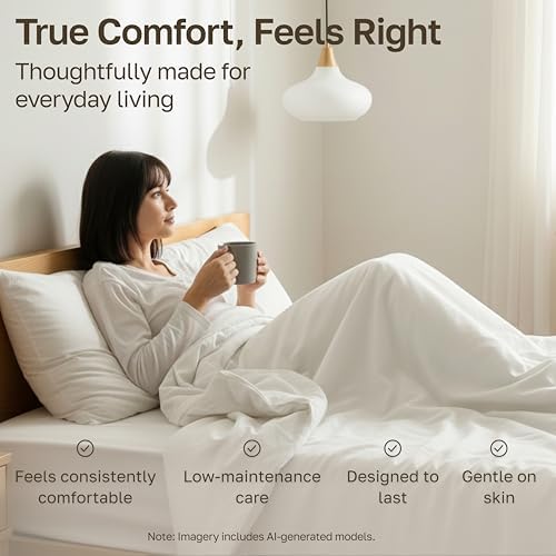 California Design Den 100% Cotton Sateen Full Bed Sheets Set, Sage
