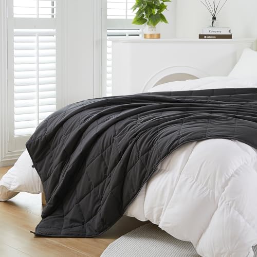MOTRIP Adults Weighted Blanket 20 Pounds Queen Size, Cooling Blanket