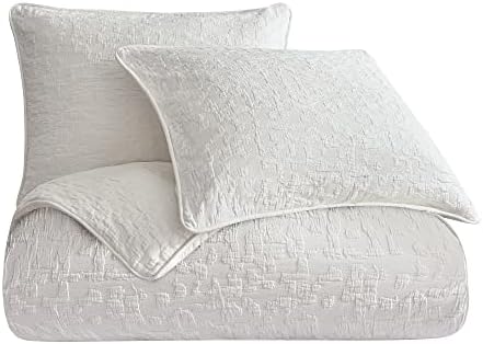 HiEnd Accents Porto Matelassé 3 Piece Queen Vintage White Comforter