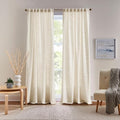 DKNY Sartel Light-Filtering Curtains Backtab 50 x 96 Linen Beige, 2
