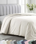 California Design Den Luxury Duvet Cover Twin XL, Ivory