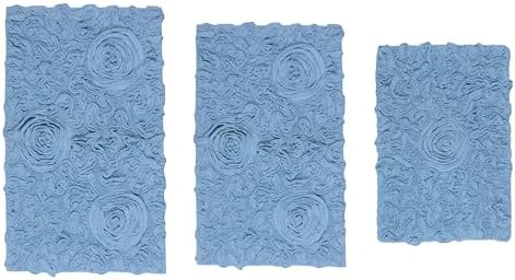 Home Weavers Modesto Collection 100% Cotton Tufted Bath Rugs, Extra