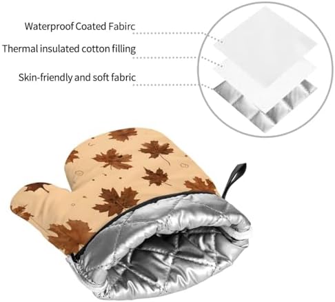 Light Beige Autumnoven Mitts and Potholders BBQ Gloves