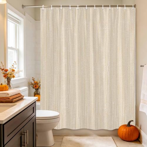 Modern Boho Shower Curtain, Stall Bathroom Curtains for Bathtub, Solid
