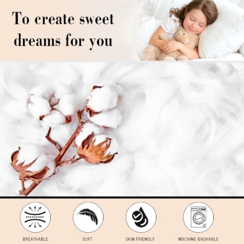 Feelyou Wildflower Cotton Duvet Cover Queen Size