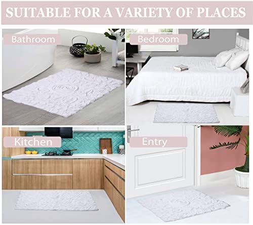 Home Weavers Modesto Collection 100% Cotton Tufted Bath Rugs, Extra