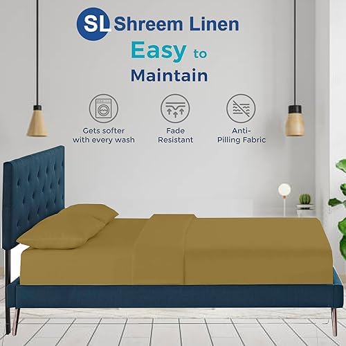 Queen Size Sheet Set - 4 Piece Ultra Soft Bed Sheets with Deep