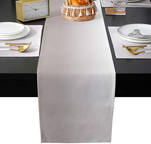 Beige Ombre Table Runner and Placemats for Dining Tables, Burlap