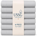 USSG HOMEBEDDING Full XL Flat Sheet Only, 100% Cotton Flat Sheet, 1000