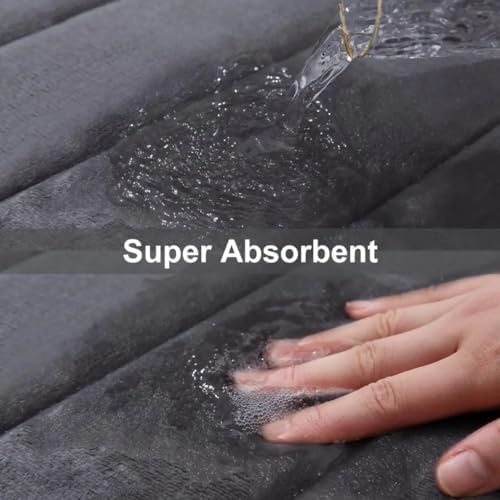 Memory Foam Bath Mat Set, 3 Pcs Memory Foam Bathroom Rugs, Bathroom