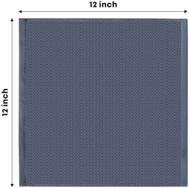 Artoid Mode 100% Cotton Dark Grey Waffle Weave Kitchen Dish Cloths