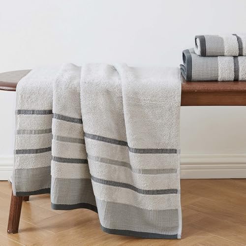 Great Bay Home Decorative Oversized Bath Sheet Set - Cotton 2 Pack