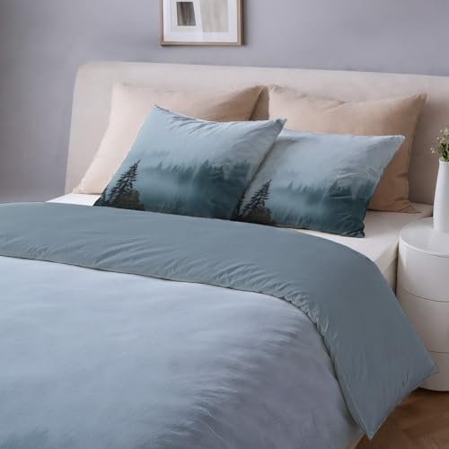 Super Soft Duvet Cover Set Microfiber Bedding Set Mystical Nature