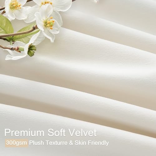 100% Blackout Curtains 84 Inch Length 2 Panels Set Neutral Elegant