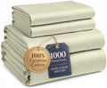 LANE LINEN Cooling Bed Sheets Full 100% Egyptian Cotton Sateen - Linen