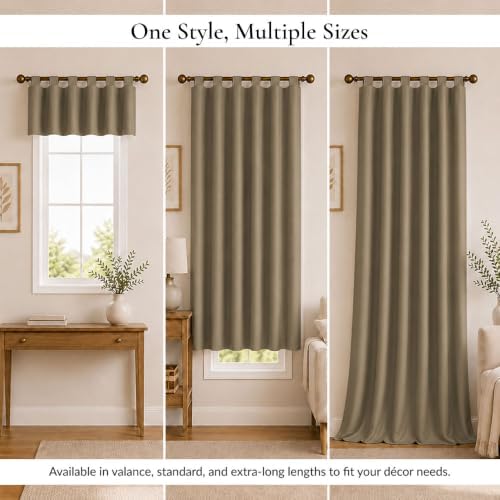 Modern Decorative Tab Top Window Curtains for Bedroom or Living Room