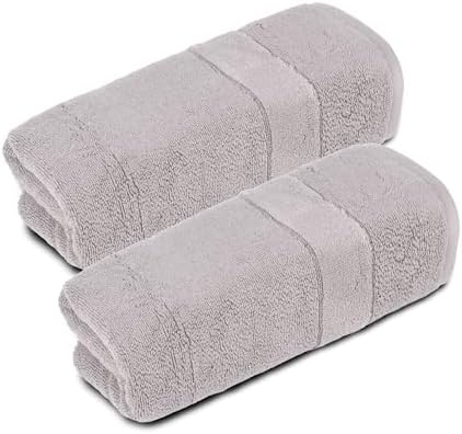 Melissa Linen 820GSM Luxury Fingertip Towels, Set of 2 (12x20 Inches)
