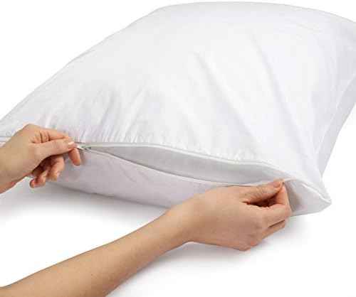 Amazon Basics Cotton Standard Pillow Protector
