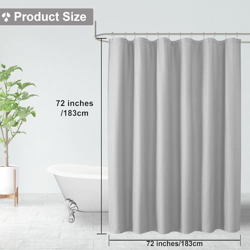 OVZME Berry Cute Shower Curtain, Embossed Textured Fabric Shower