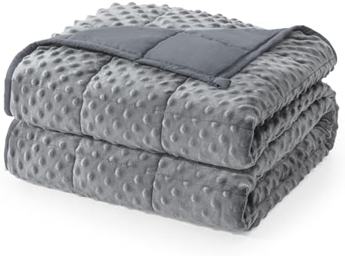 Cottonblue Weighted Blanket 12lbs for Adults, Cooling Breathable Minky