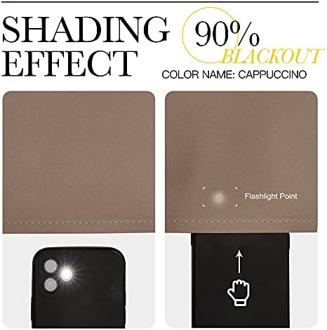 NICETOWN Blackout Curtain Panels Window Draperies - (Cappuccino Color)