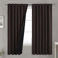 BGment 72 inch Curtains with Thermal Insulated Blackout Liner, Brown