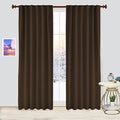 100% Polyester Room Darkening Back Tab Curtains and Drapes for Bedroom