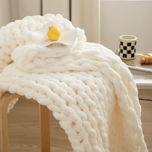 Wttfc Chunky Knit Blanket, Luxury Chunky Knit Blanket Throw, Chunky