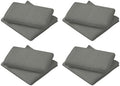 4 Pack 11.8x11.8 Inch Microfiber Cleaning Cloth for Glasses, Washable